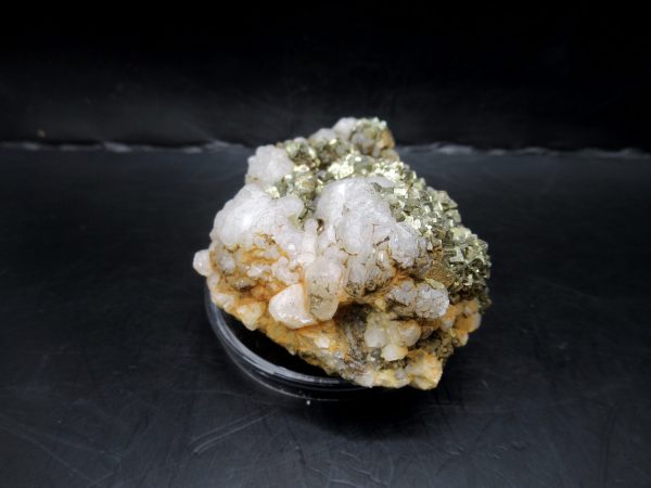 Genuine Pyrite on Quartz Mineral for Sale from Morocco #5c