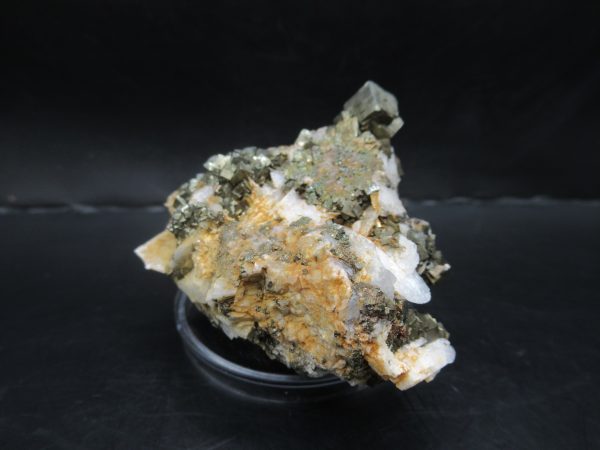 Genuine Pyrite on Quartz Mineral for Sale from Morocco #6c