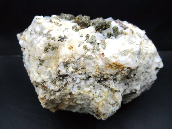 Genuine Pyrite on Quartz Mineral for Sale from Morocco #15b