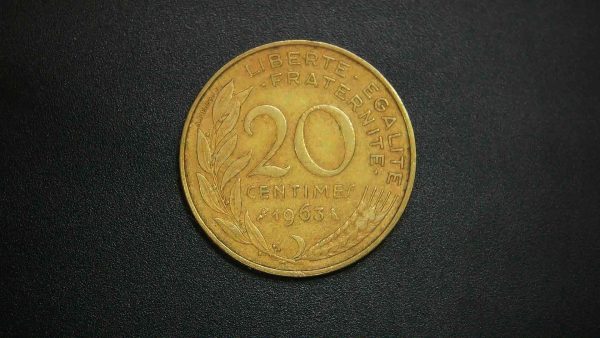 Genuine Authentic Foreign Coin Obverse From France For Sale #23a