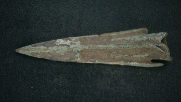 Genuine Roman Arrowhead In Riker For Sale #29a