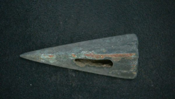 Genuine Roman Arrowhead In Riker For Sale #30a