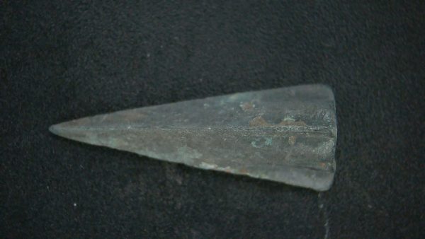 Genuine Roman Arrowhead In Riker For Sale #30b