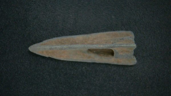 Genuine Roman Arrowhead In Riker For Sale #32a