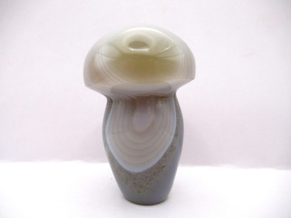 Genuine Gray Agate Polished Mushroom For Sale #3