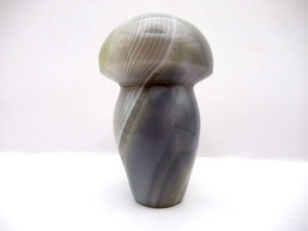 Genuine Gray Agate Polished Mushroom For Sale #3a