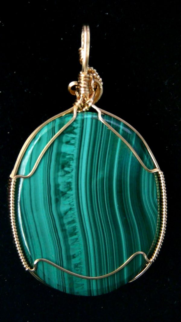 Mineral Pendant For Sale – Malachite #1a