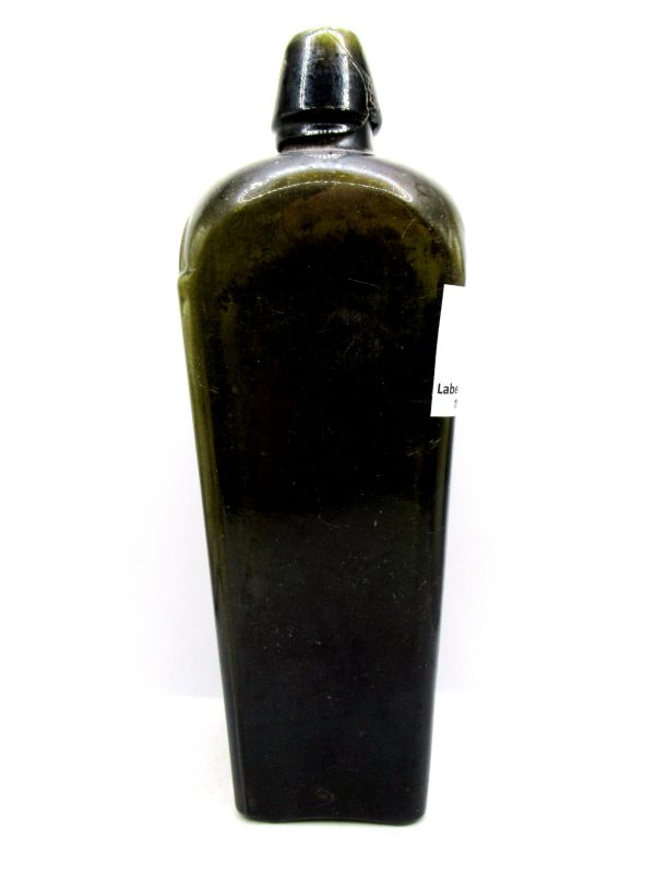 Genuine Slave Trade Era Black Glass Gin Bottle for Sale #1b