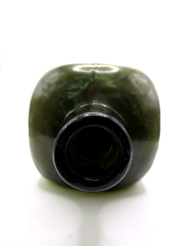 Genuine Slave Trade Era Black Glass Gin Bottle for Sale #5e