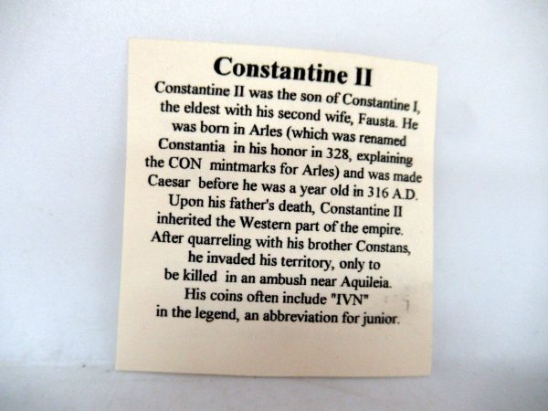Constantine II – Roman Coin #37 - Image 3