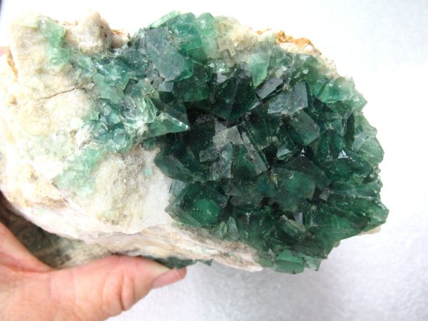 Genuine Fluorescent Fluorite Cube Specimen Mineral For Sale from Madagascar #2h