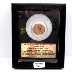 Ming Dynasty Chinese Shipwreck Coin Cluster 1