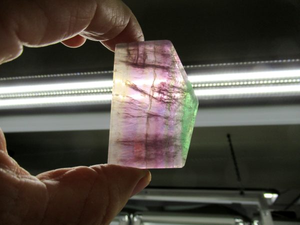 Rainbow Fluorite Slab Polished Both Sides 2.18" 10