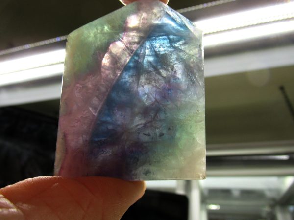 Rainbow Fluorite Slab Polished Both Sides 2.34" 4