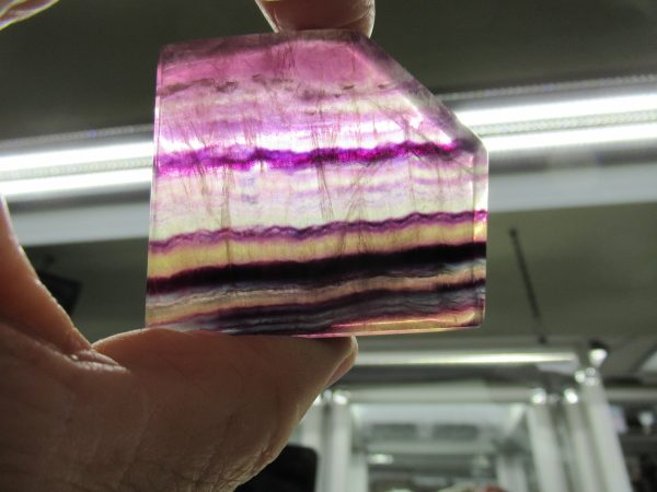 Rainbow Fluorite Slab Polished Both Sides 2.01" 7