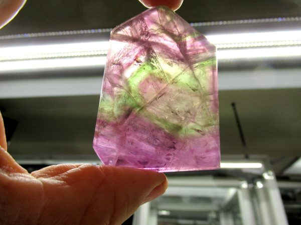 Rainbow Fluorite Slab Polished Both Sides 2.35" 9