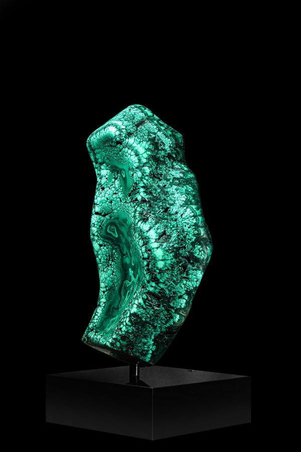 Polished Malachite Sculpture from the Congo in Africa #4 - Image 2