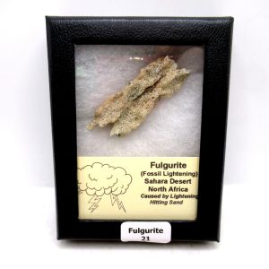 Fulgurite "Fossil Lightening" from Sahara Desert N. Africa #21 - 2.29"