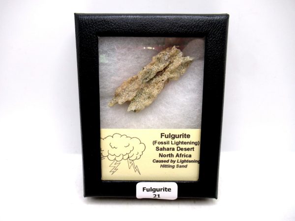 Fulgurite "Fossil Lightening" from Sahara Desert N. Africa #21 - 2.29"