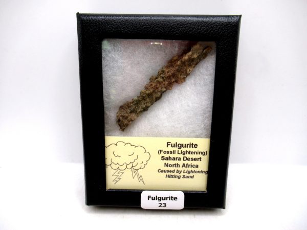 Fulgurite "Fossil Lightening" from Sahara Desert N. Africa #23 - 2.81"