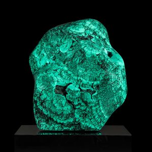 Polished Malachite Sculpture from the Congo in Africa #5
