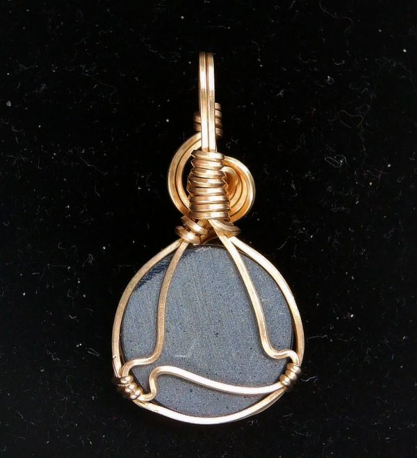 Gem Ammolite Pendant 14k Gold Wire Wrapped 1 | Fossils for Sale