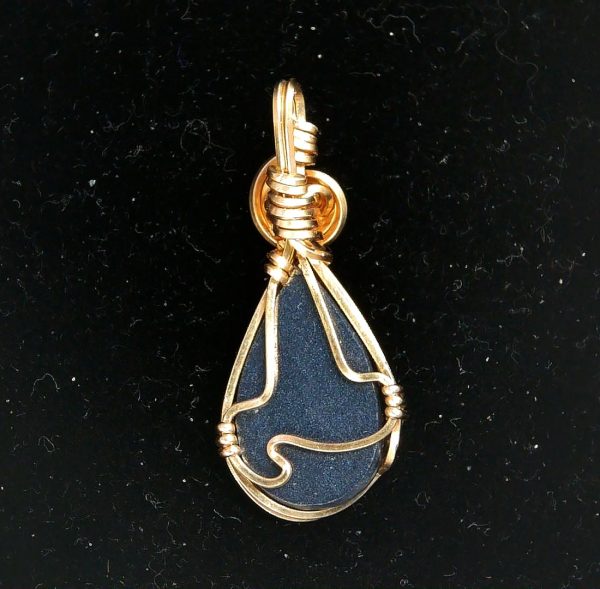 Gem Ammolite Pendant 14k Gold Wire Wrapped 3b | Fossils for Sale