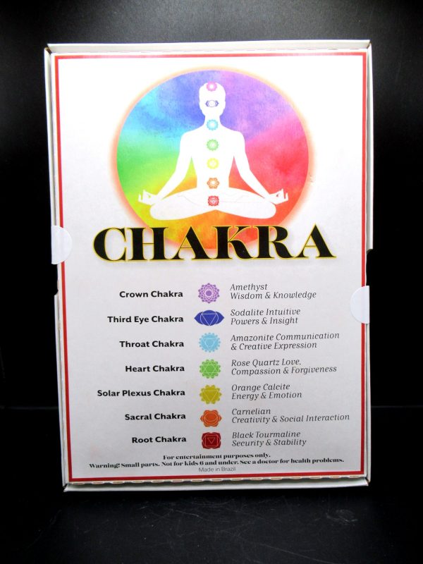 Healing Crystals Chakra Collection Back of Box | Fossils for Sale