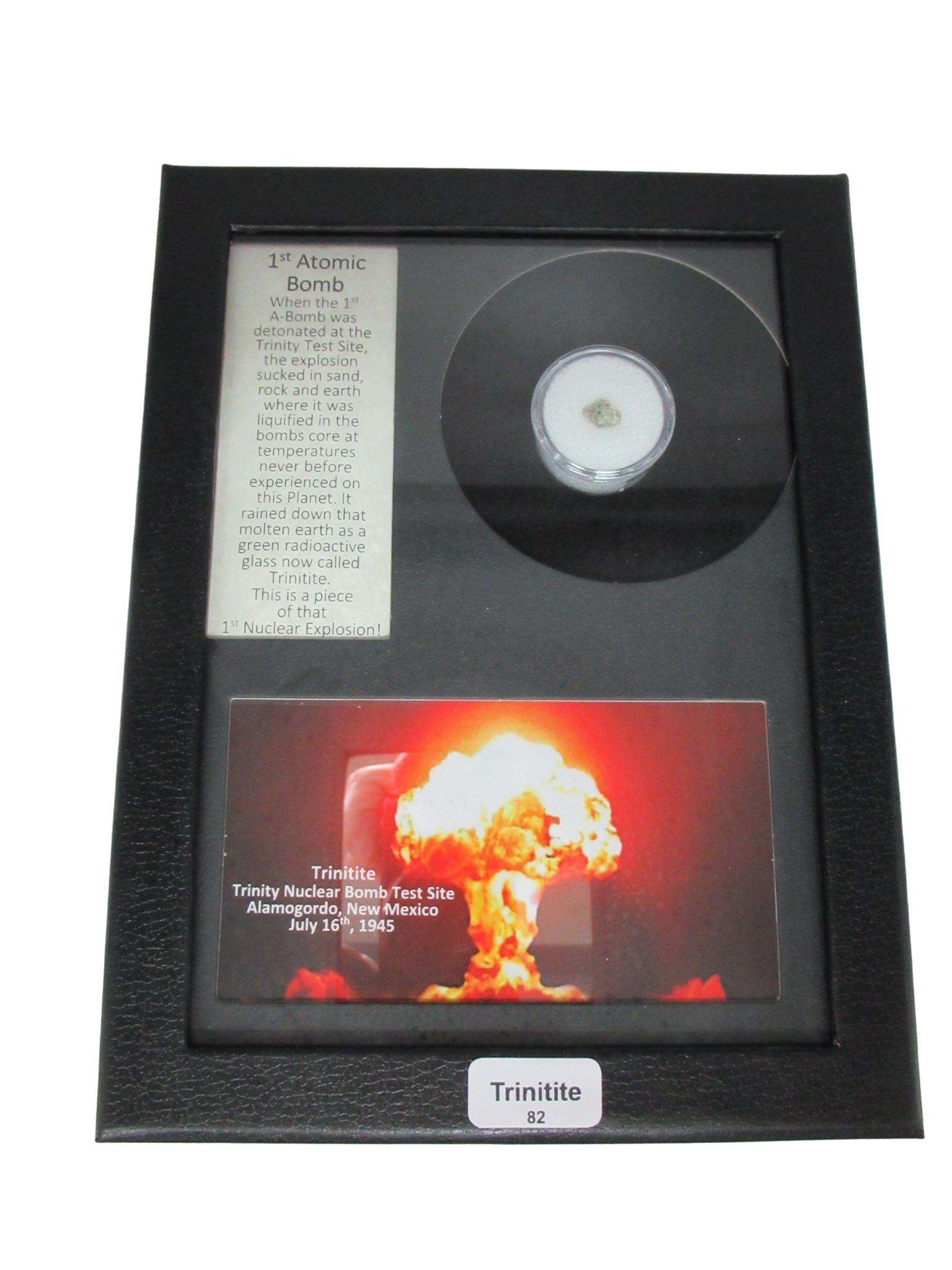 New Mexico Trinity Nuclear Bomb Test - Trinitite 82 | Fossils for Sale