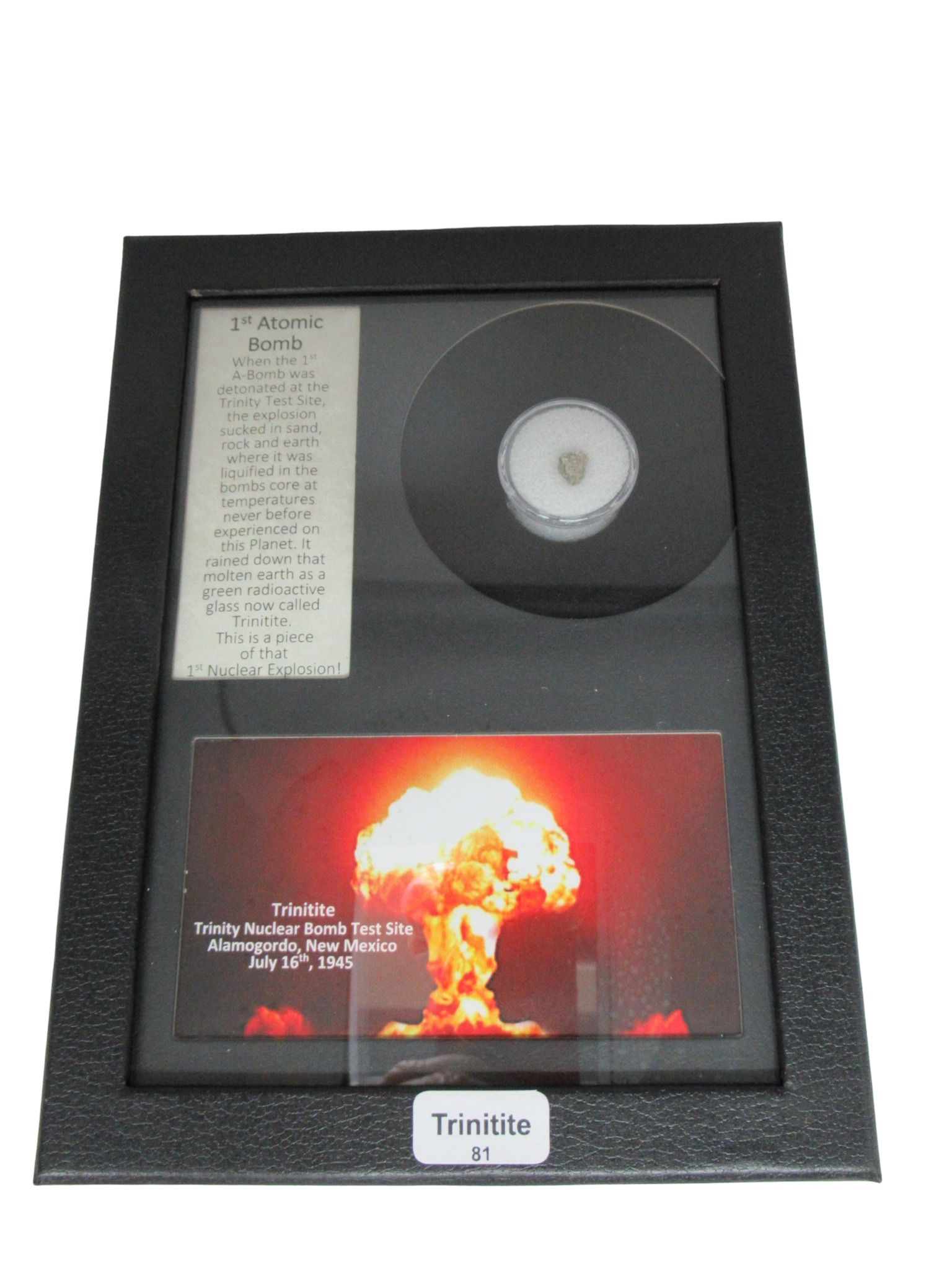 New Mexico Trinity Nuclear Bomb Trinitite 81 | Fossils for Sale