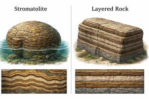 Stromatolite vs Layered Rock | Fossils for Sale Buy Fossil Stromatolite Fossils