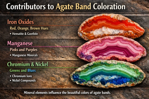 Agate Banding Coloration | Fossils for Sale Brazil Agate Bookends for Sale