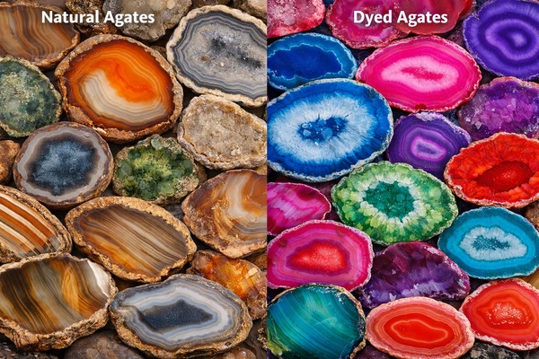 Natural vs Dyed Agates | Fossils for Sale Brazil Agate Bookends for Sale