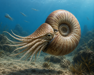 Ammonite in Life | Fossils for Sale Hoploscaphites Ammonite Fossil For Sale