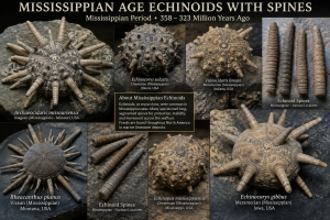 Mississippian Echinoids | Fossils for Sale Archaeocidaris illinoisensis Missouri Echinoid for Sale