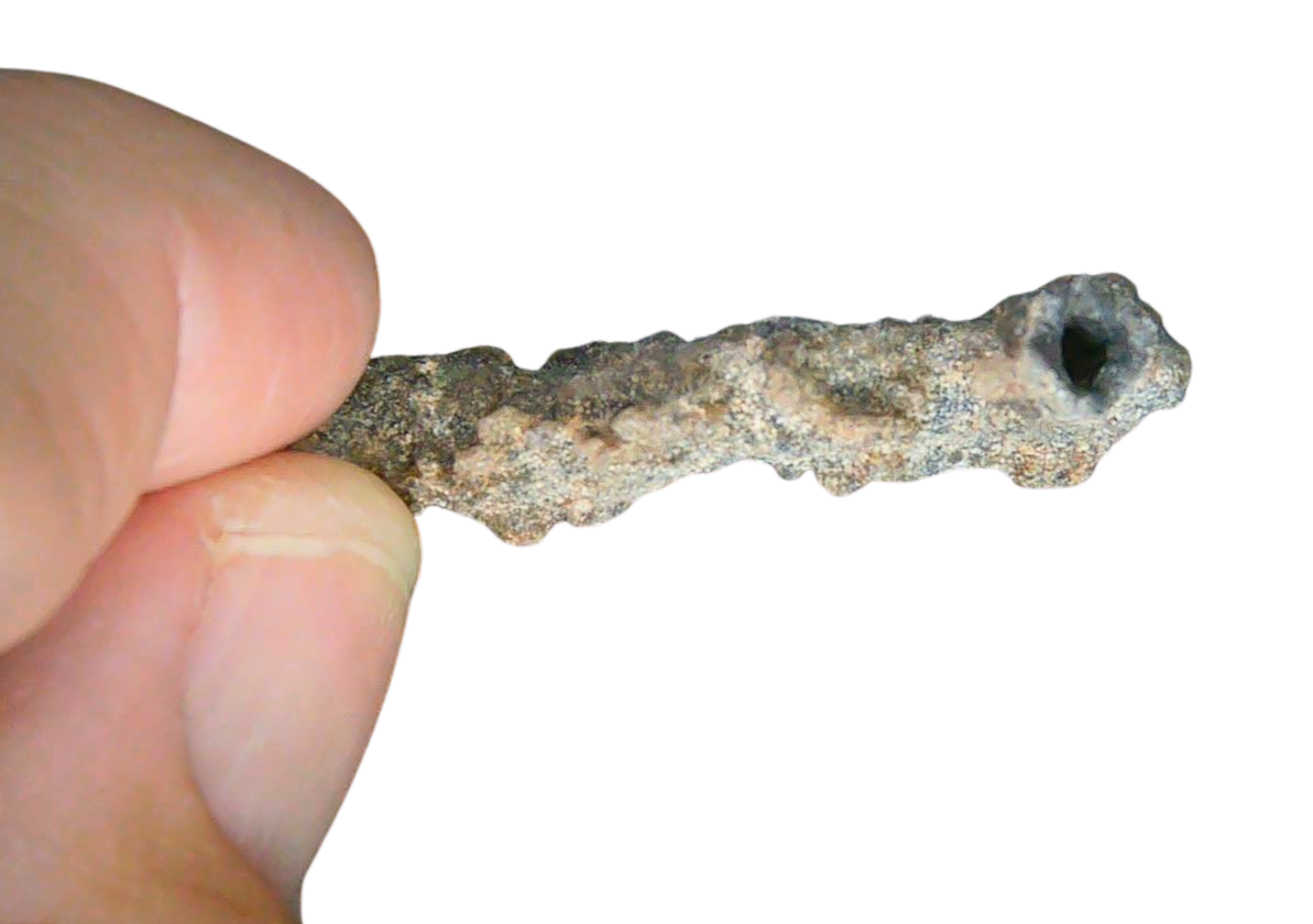 Fossil Lightning Fulgurites For Sale Lightning Glass Created by Lightning Strikes 237 Long 32c | Fossils for Sale