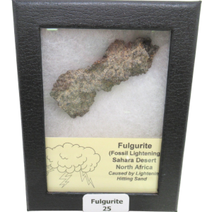 Fossil Lightning Fulgurites For Sale | Lightning Glass Created by Lightning Strikes 2.31" Long #25