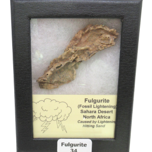 Fossil Lightning Fulgurites For Sale | Lightning Glass Created by Lightning Strikes 2.70" Long #34