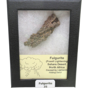 Fossil Lightning Fulgurites For Sale | Lightning Glass Created by Lightning Strikes 2.16" Long #35