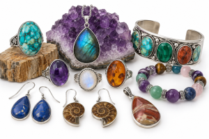 Mineral Jewelry | Fossils for Sale Gem and Mineral Jewelry For Sale