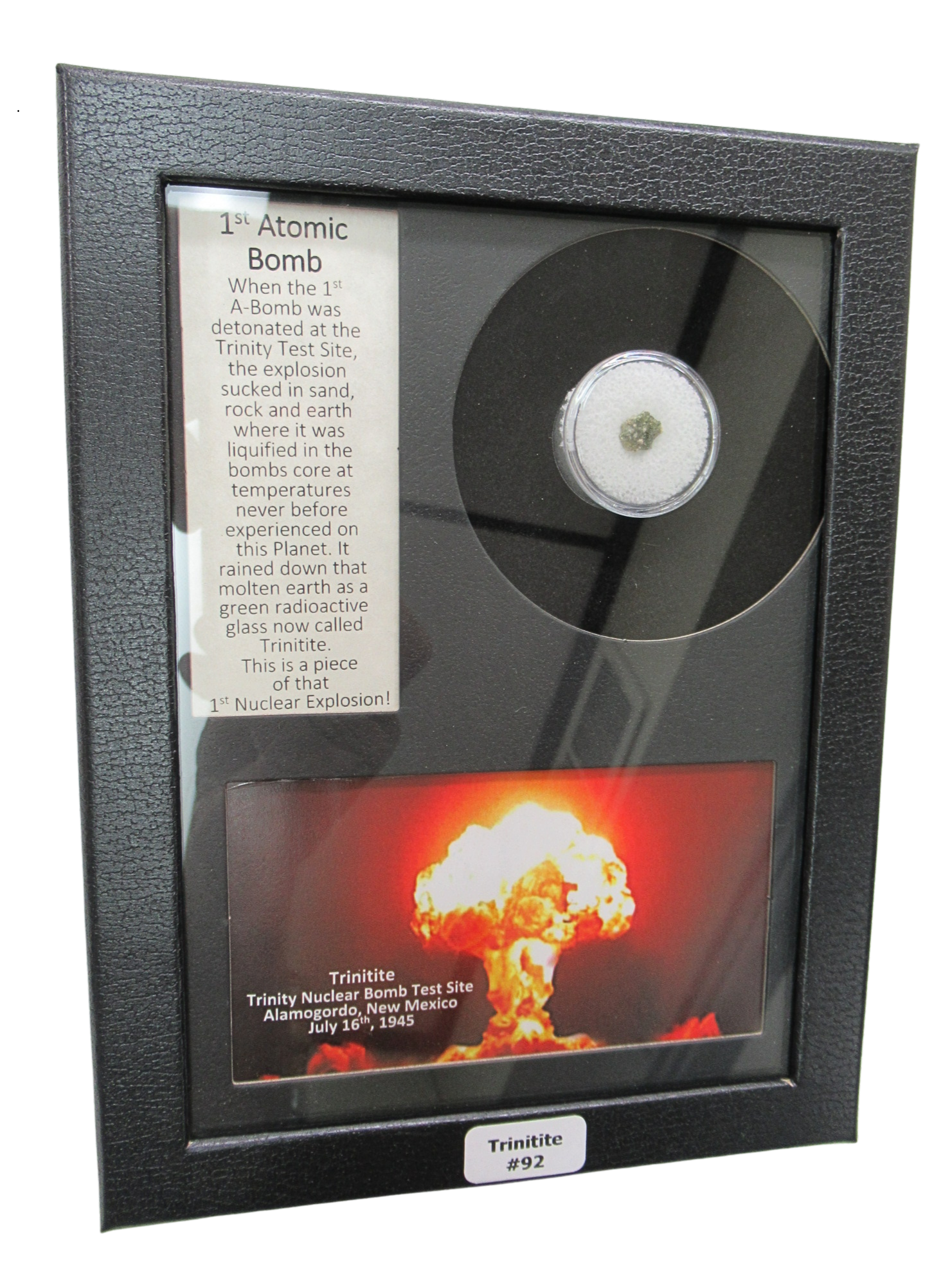 Trinity Atomic Glass For Sale Genuine Atomic Bomb Glass 92 | Fossils for Sale Trinity Atomic Glass For Sale Genuine Atomic Bomb Glass 92