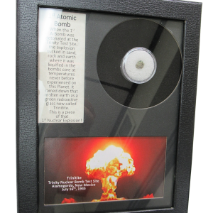 Genuine Trinitite Atomic Bomb Glass in Frame for Sale from New Mexico #94