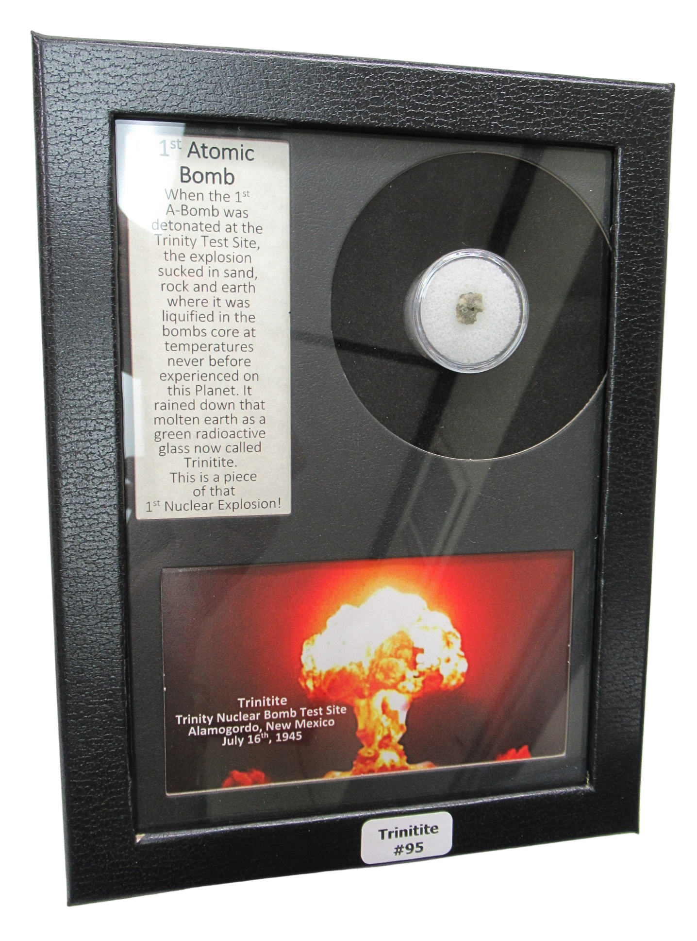 Trinity Atomic Glass For Sale Genuine Atomic Bomb Glass 95 | Fossils for Sale Trinity Atomic Glass For Sale Genuine Atomic Bomb Glass 95