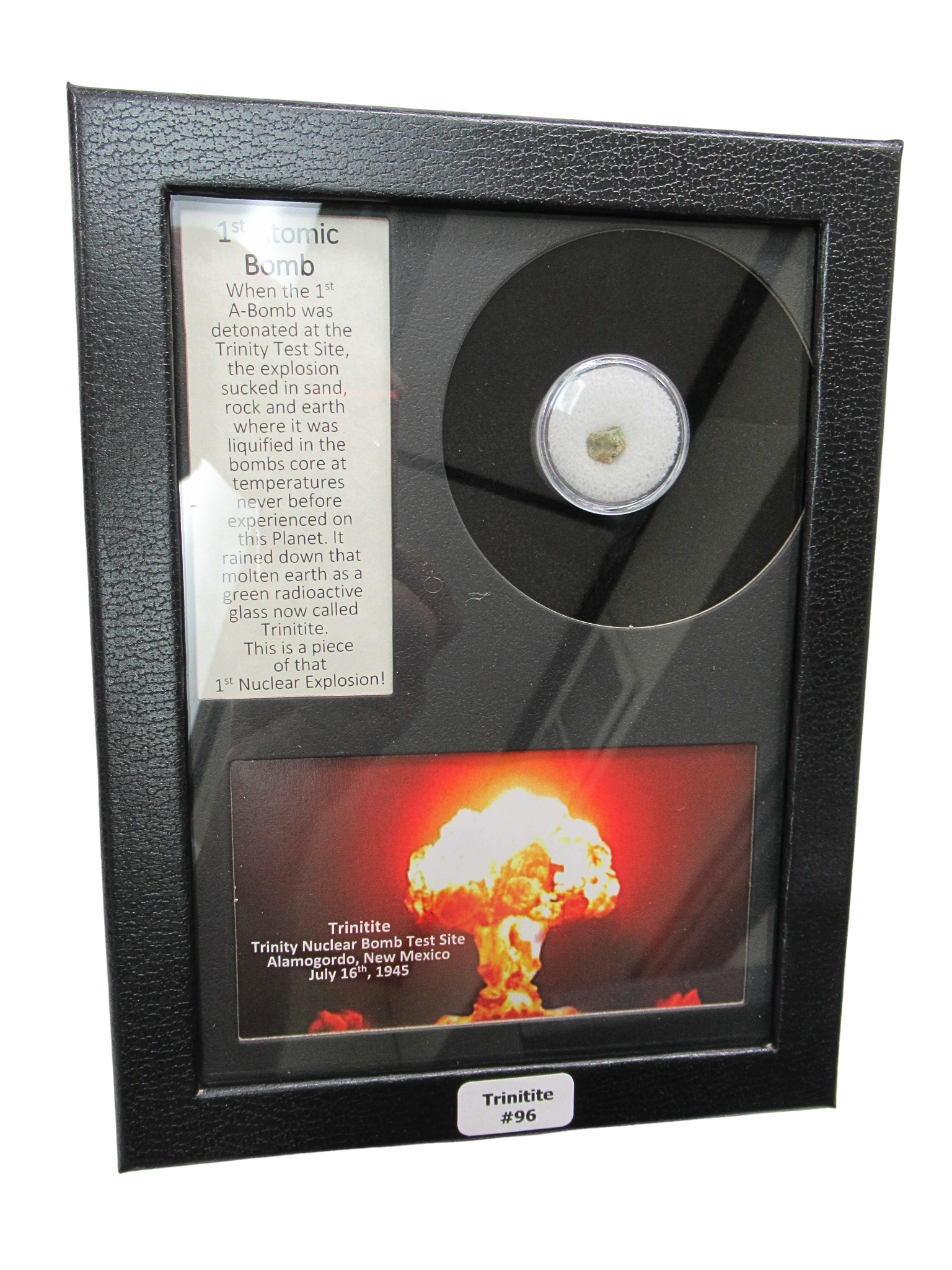 Trinity Atomic Glass For Sale Genuine Atomic Bomb Glass 96 | Fossils for Sale Trinity Atomic Glass For Sale Genuine Atomic Bomb Glass 96