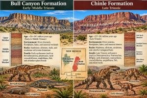 Bull Canyon and Chinle Formations Compared | Fossils for Sale Bull Canyon vs. Chinle Formation