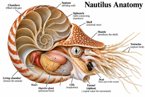 Nautilus Anatomy | Fossils for Sale Nautilus Anatomy