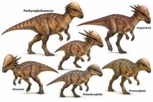 Pachycephalosaurid Field Guide Chart | Fossils for Sale Pachycephalosauria